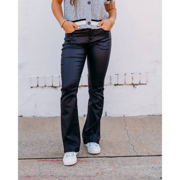 DEAR JOHN DENIM Denim - NEW DEAR JOHN DENIM jaxtyn skinny flared leg jeans in black